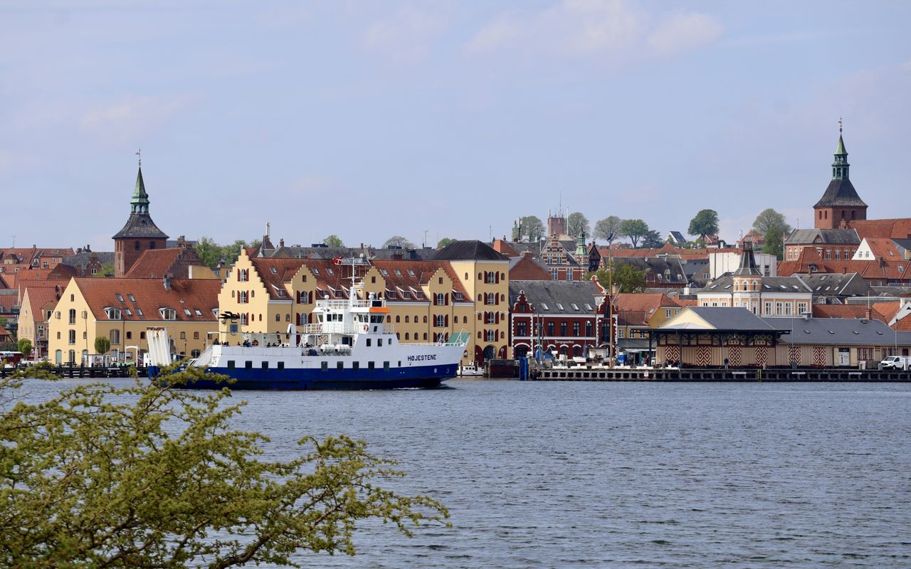 Svendborg Havn set fra Skansen